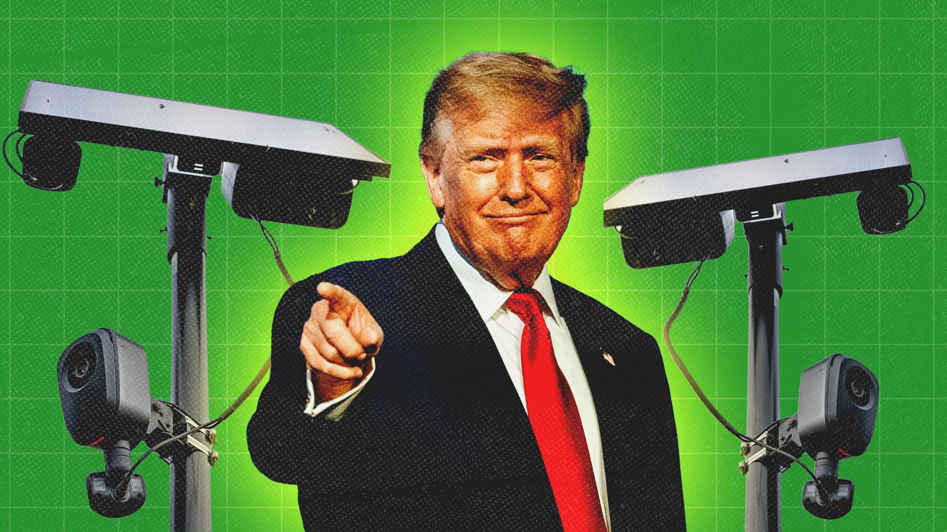 Trump, Polis Gücüne Desteğini Sürdürerek Flock Kameralarının Arkasında Durdu